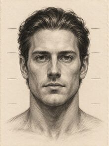 Facial thirds diagram